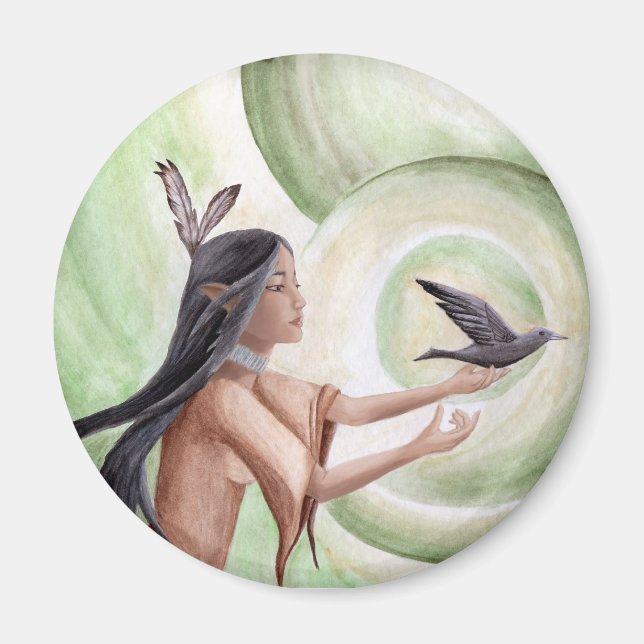 Imã Magnet Americano Nativo (Frente)