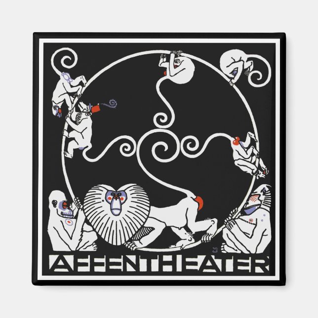 Imã Magnet: Art Nouveau - Cabaret Fledermaus (Frente)