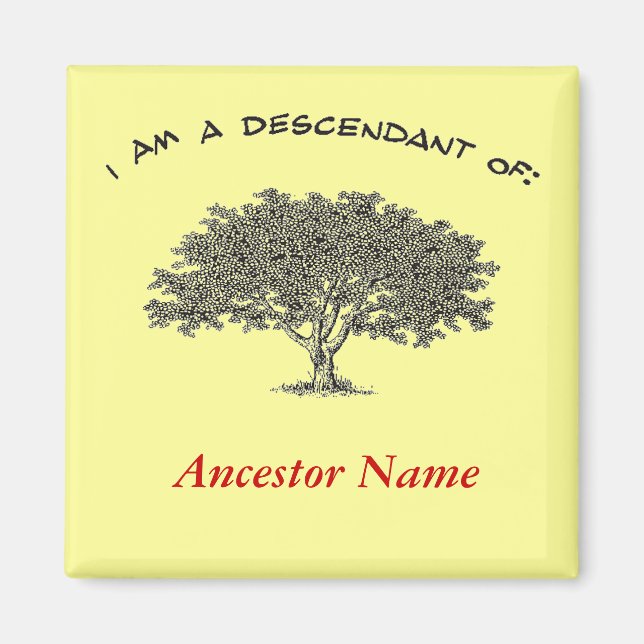 Imã Magnet - Árvore Genealógica (Frente)