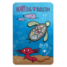 Magnet - Axolotls Abaixo do Mar - Buellton.Art