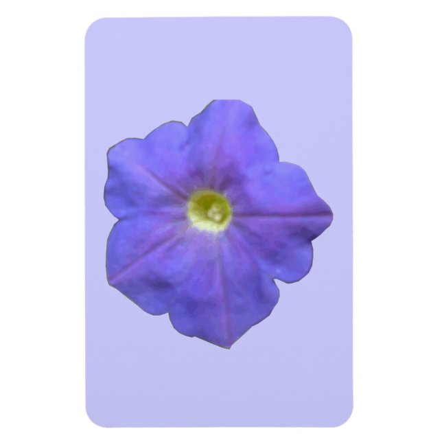 Ímã Magnet Azul Petunia Premium (Vertical)