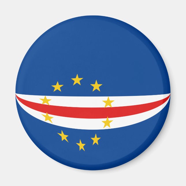 Imã Magnet - Bandeira de Pesca Cabo Verde (Frente)