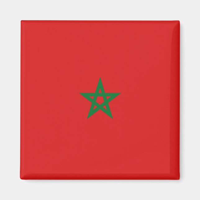 Imã Magnet - Bandeira do Marrocos (Frente)