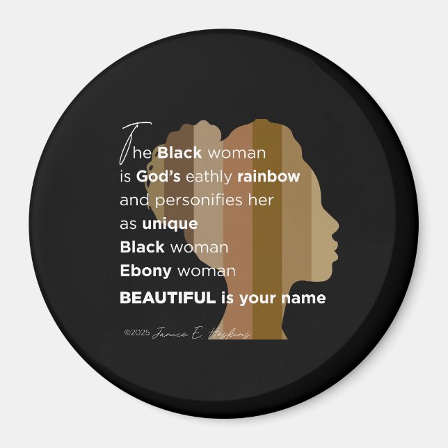 Imã Magnet Beautiful is your name (Frente)