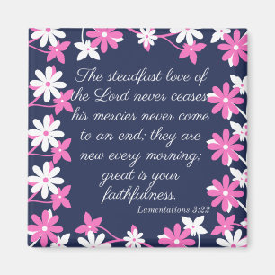 Imã Magnet - Bibel verse Lamentações 3:22