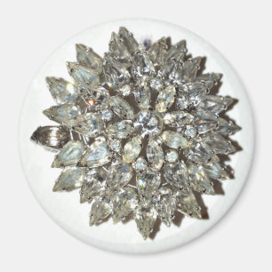 Imã Magnet Bling Rockabilly Starburst Vintage Brooch