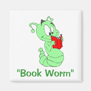 Imã Magnet "Book Worm"