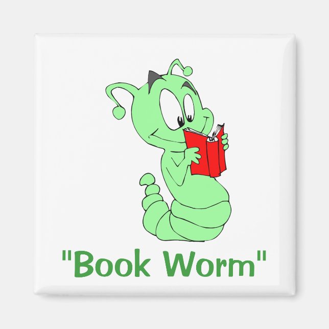 Imã Magnet "Book Worm" (Frente)