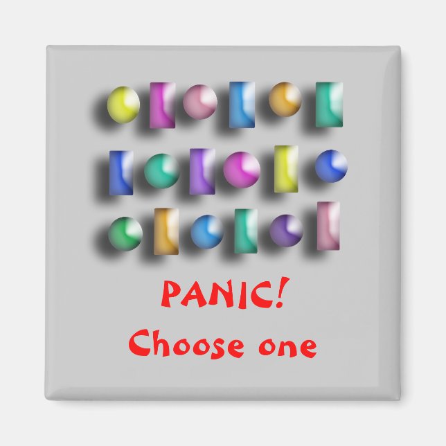 Imã Magnet - Botões de Pânico (Frente)