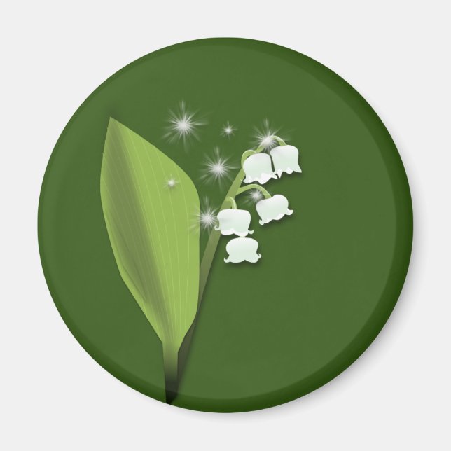 Imã Magnet brin de muguet scintillant (Frente)