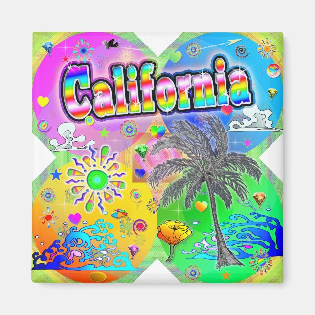 Imã Magnet California Quadro Seasons (Frente)
