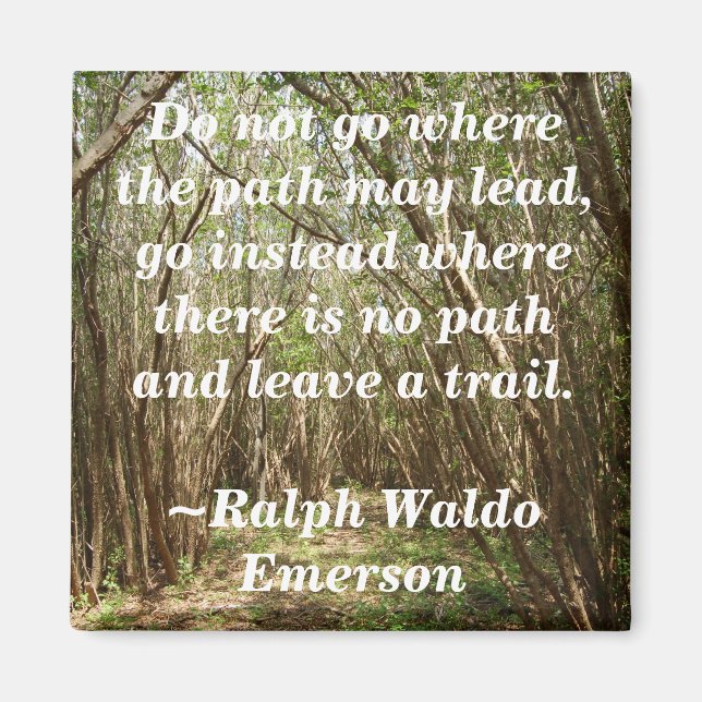 Imã Magnet: Caminho da árvore com inspiração... - Pers (Frente)