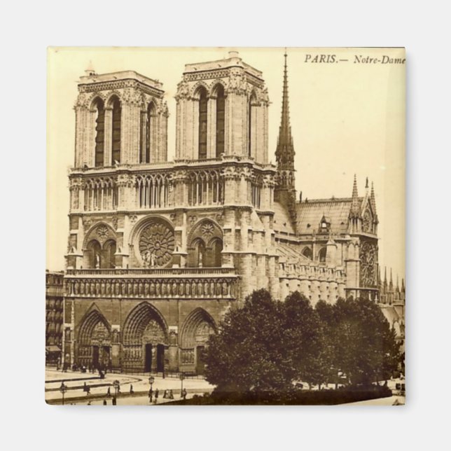 Imã Magnet - Catedral de Paris, Notre-Dame (Frente)