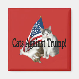 Imã Magnet "Cats Against Trump"