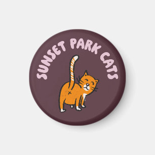 Imã Magnet: Cats Sunset Park (Lil Pete)