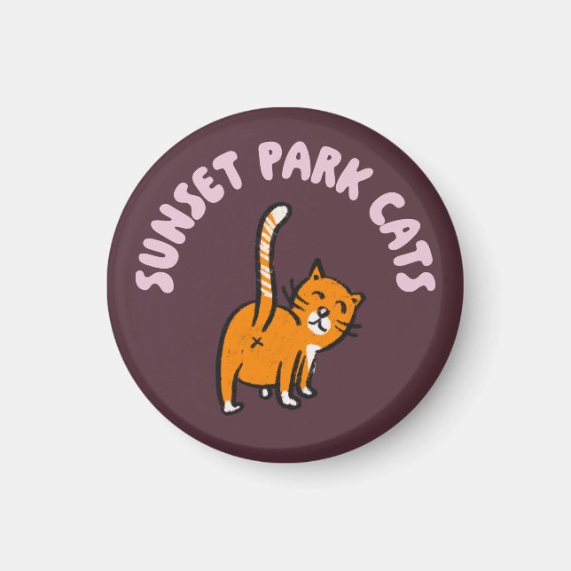 Imã Magnet: Cats Sunset Park (Lil Pete) (Frente)