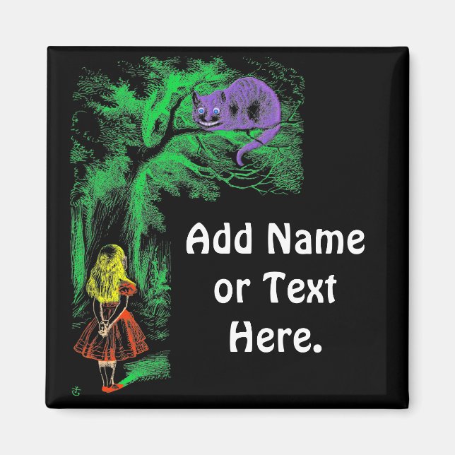 Imã Magnet: "Cheshire Cat" de "Alice no País das Marav (Frente)