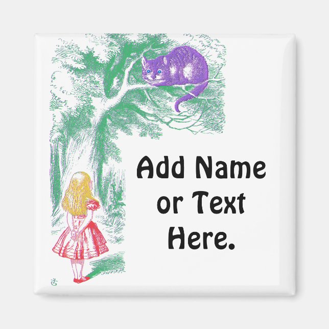 Imã Magnet: "Cheshire Cat" de "Alice no País das Marav (Frente)