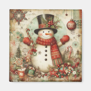 Imã Magnet Clássico de Snowman de Natal