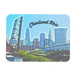 Ímã Magnet Cleveland Morning (Texto Curvo)