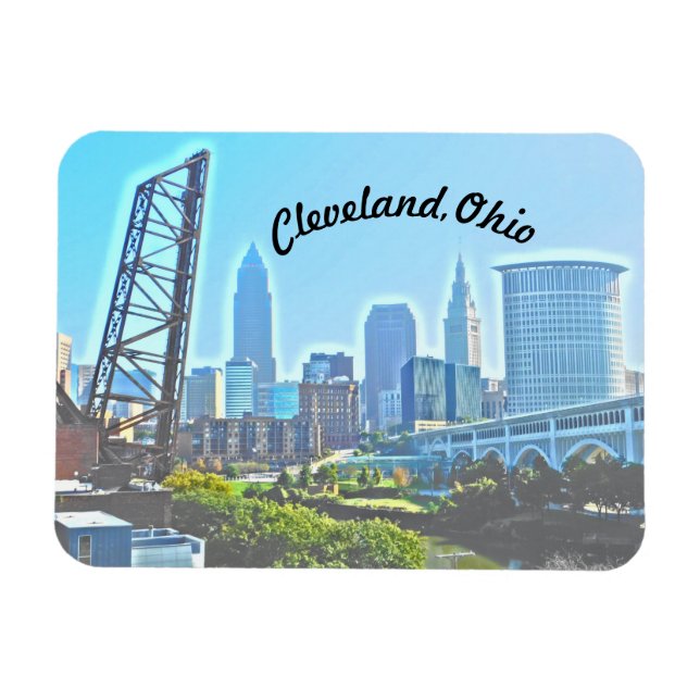 Ímã Magnet Cleveland Morning (Texto Curvo) (Horizontal)