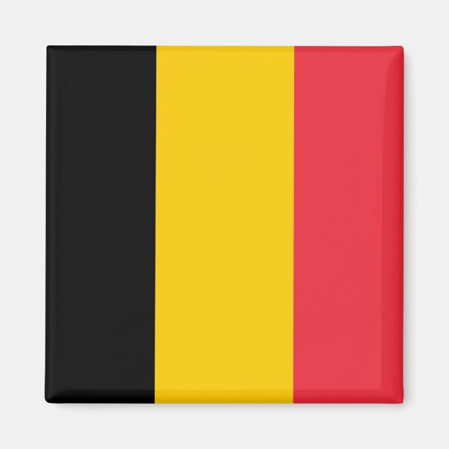 Imã Magnet com Bandeira da Bélgica (Frente)
