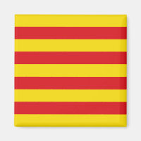 Magnet com bandeira da Catalunha