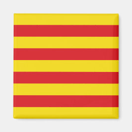 Imã Magnet com bandeira da Catalunha