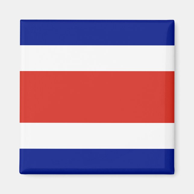 Imã Magnet com Bandeira da Costa Rica (Frente)