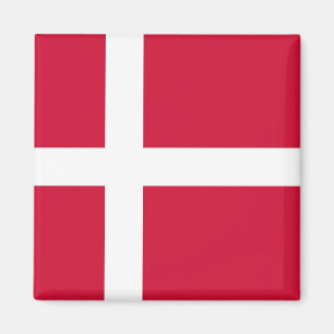 Imã Magnet com Bandeira da Dinamarca