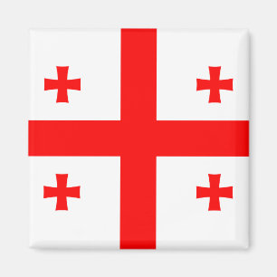 Imã Magnet com Bandeira da Geórgia