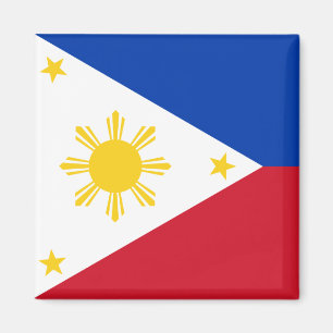 Imã Magnet com Bandeira das Filipinas