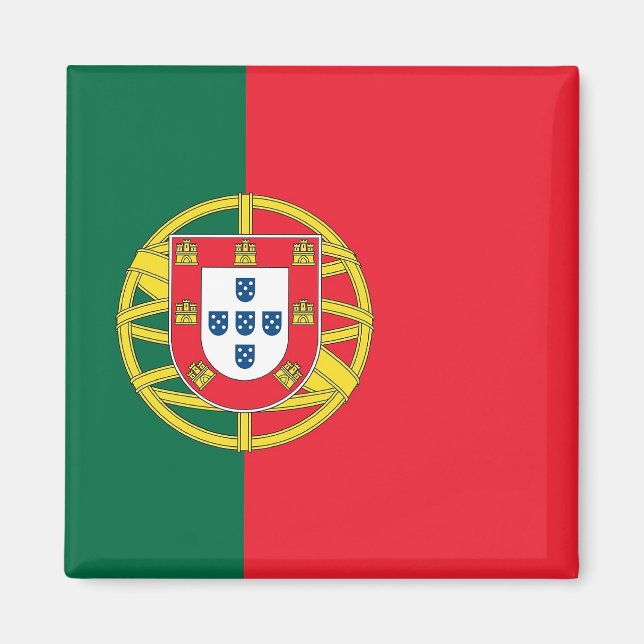 Imã Magnet com Bandeira de Portugal (Frente)