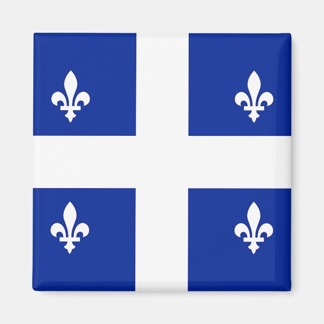 Imã Magnet com Bandeira do Quebec, Canadá (Frente)