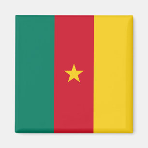 Imã Magnet com Bandeira dos Camarões