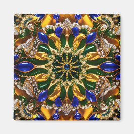 Imã Magnet com Design de cores do Brasil