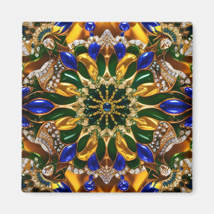 Imã Magnet com Design de cores do Brasil