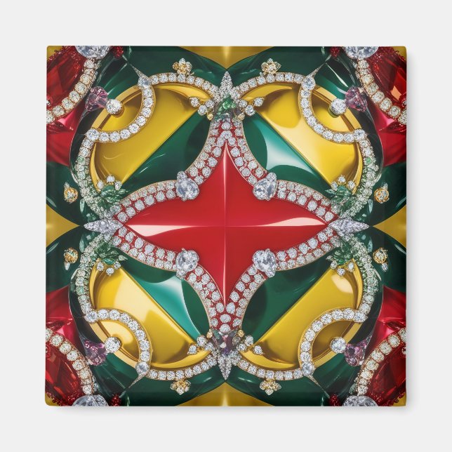 Imã Magnet com Design de Los Angeles Colors (Frente)