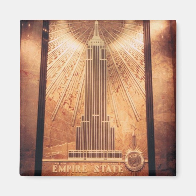 Imã Magnet com Empire State Plaque (Frente)