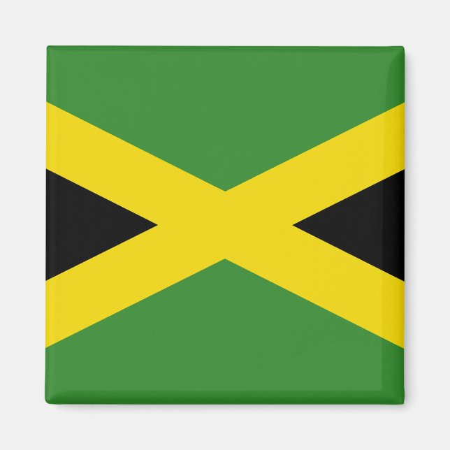 Imã Magnet com Flag da Jamaica (Frente)