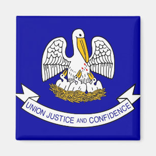 Imã Magnet com Flag of Louisiana State - EUA