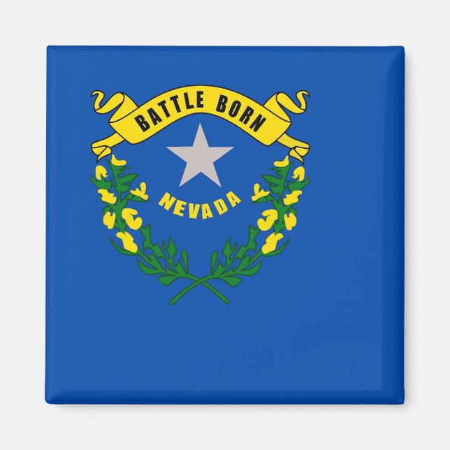 Imã Magnet com Flag of Nevada - EUA (Frente)