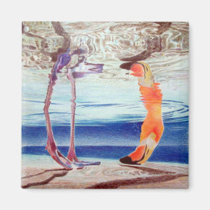 IMÃ MAGNET COM FLAMINGO