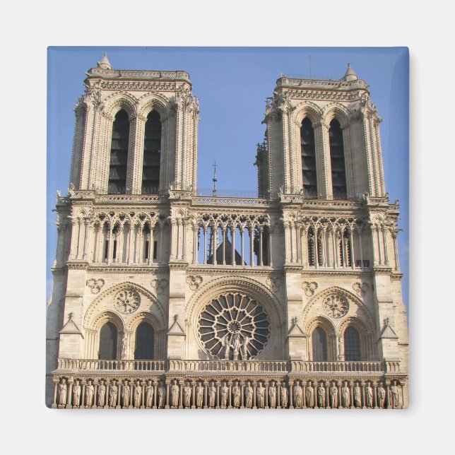 Imã Magnet com Notre Dame de Paris (Frente)