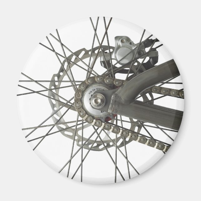 Imã Magnet com roda traseira de bicicleta (Frente)