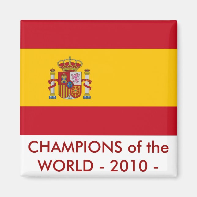 Imã Magnet com Sinalizador de Espanha (Frente)