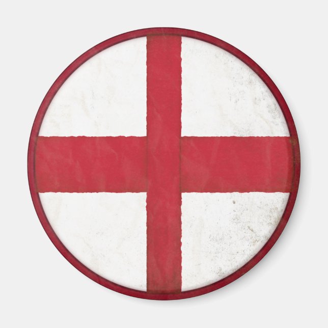 Imã Magnet com Sinalizador Inglês em Estilo Sujo Antig (Frente)