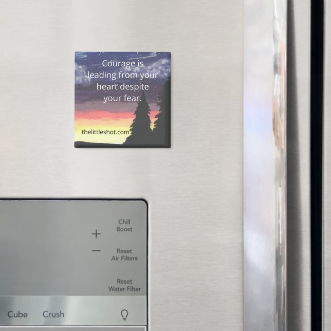 Imã Magnet - Cota de coragem, Quadrado (In Situ (Fridge))