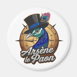 Imã Magnet couleur "Arsène le Paon"