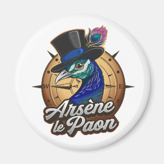 Imã Magnet couleur "Arsène le Paon"